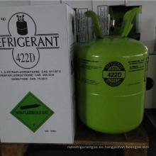 Venta en caliente Grado industrial 11.3 kg Embalaje Refrigerante Gas R422D en venta